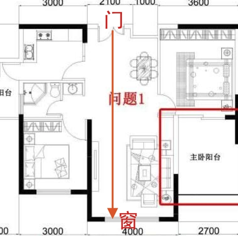 大门对窗户