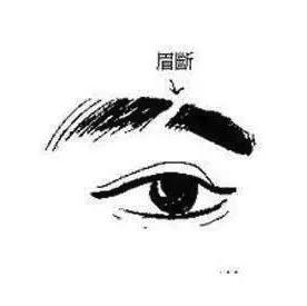 眉毛断的人人品差是坏人