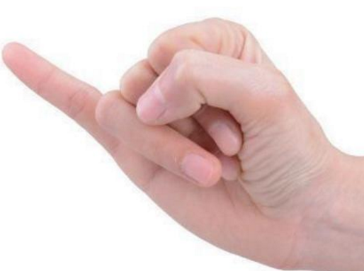小指上翘